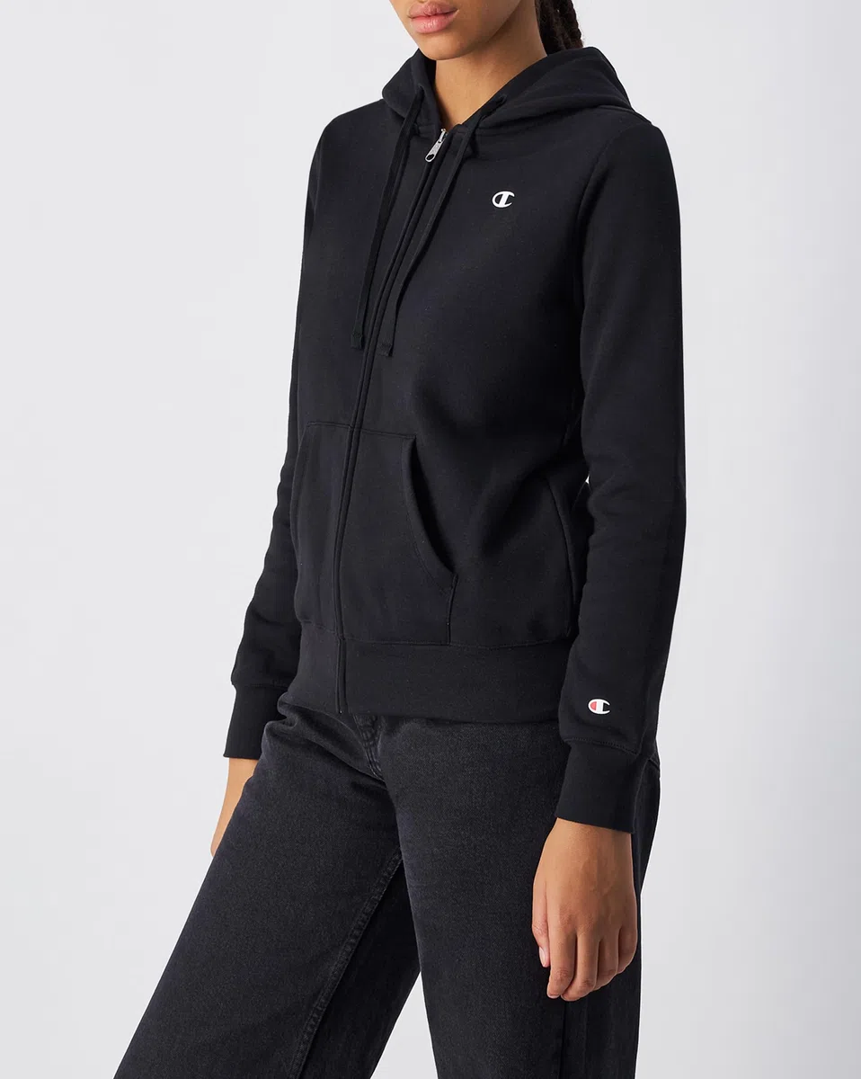 Champion Legacy Champion Basics W - Light Powerblend Fleece Full Zip Felpa con Cappuccio Donna (Pacco da 1)