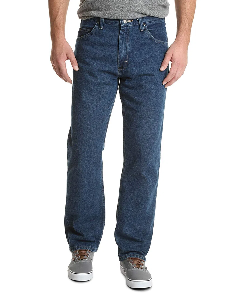 Wrangler - Jeans da Uomo Slavato Scuro