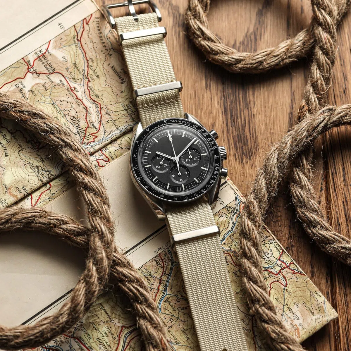 WatchGecko Ridge Military Nylon Watch Strap