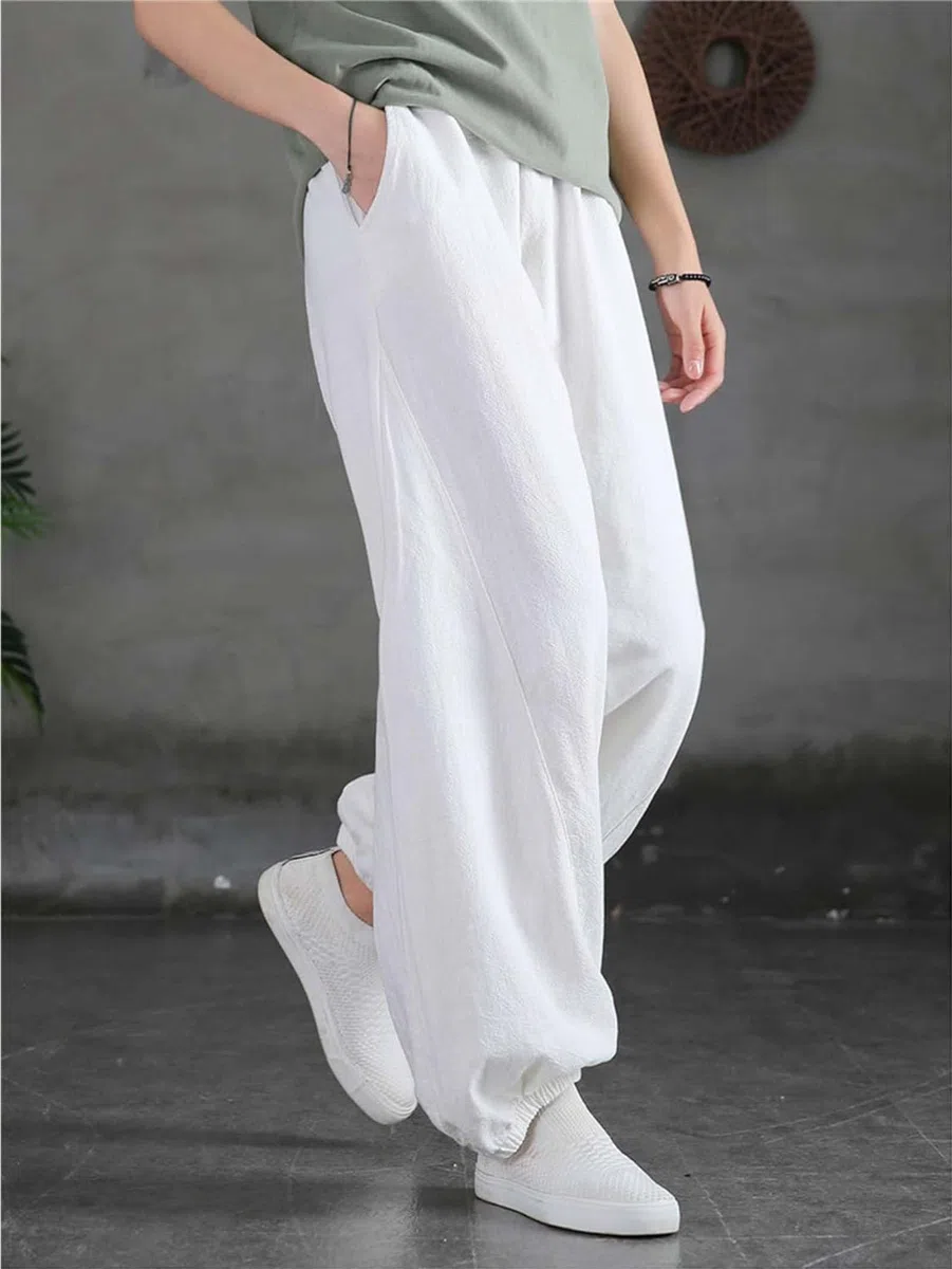 Generico Pantaloni Tai Chi Confortevole Pantaloni Tai Chi Donna Uomo Taglie Forti Pantaloni Tai Chi Pantaloni Pantaloni Casual Pantaloni Slim Yoga Harem Pantaloni Pilates Martial