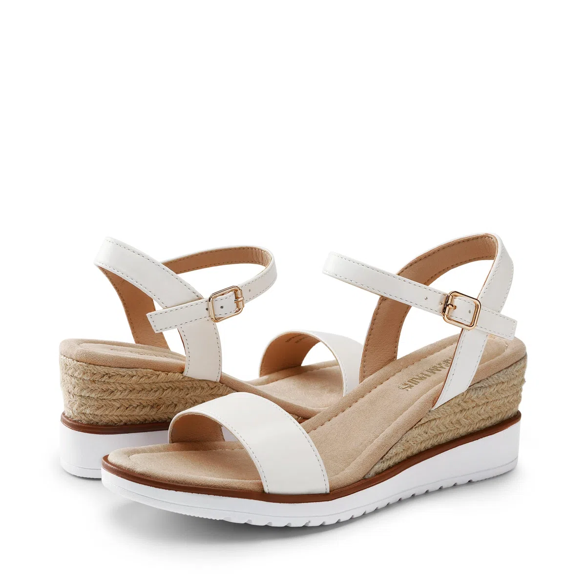 DREAM PAIRS Sandali Comodo Donna con Tacco a Zeppa Scarpe Classiche con Tacco a Punta Tonda con Fibbie e Cinturini Estivi