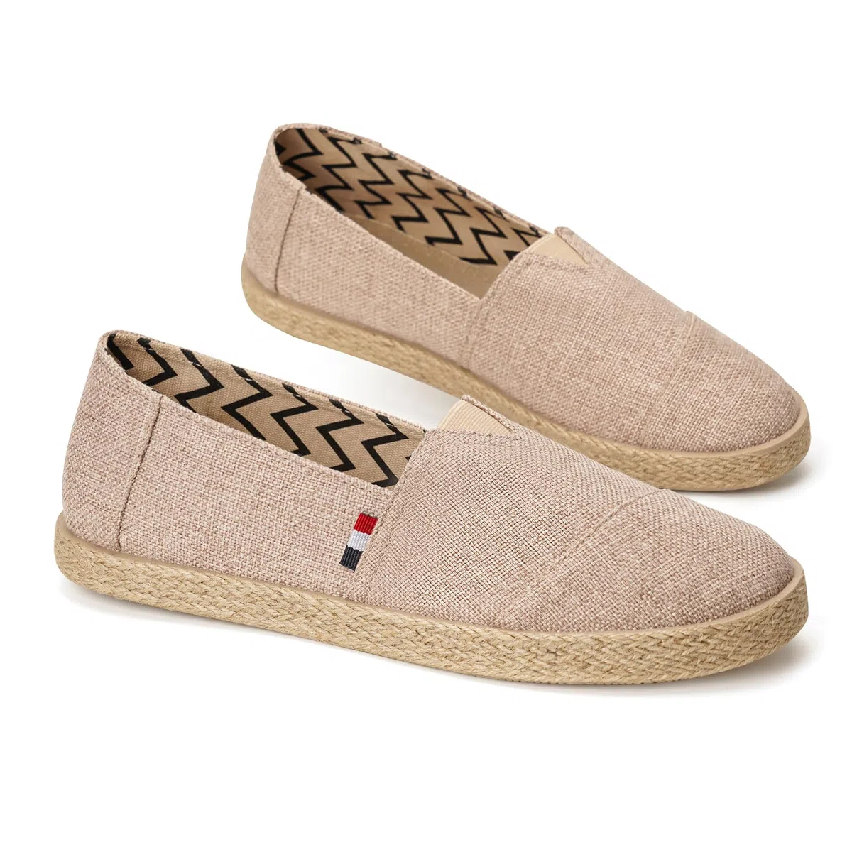 GLAMORA Espadrillas Uomo Tela Traspirante Scarpe Estate Slip-on Leggero Confortevole Suola Corda Stile Espadrillas Antiscivolo Scarpe Uomo Casual Città Spiaggia Vacanze