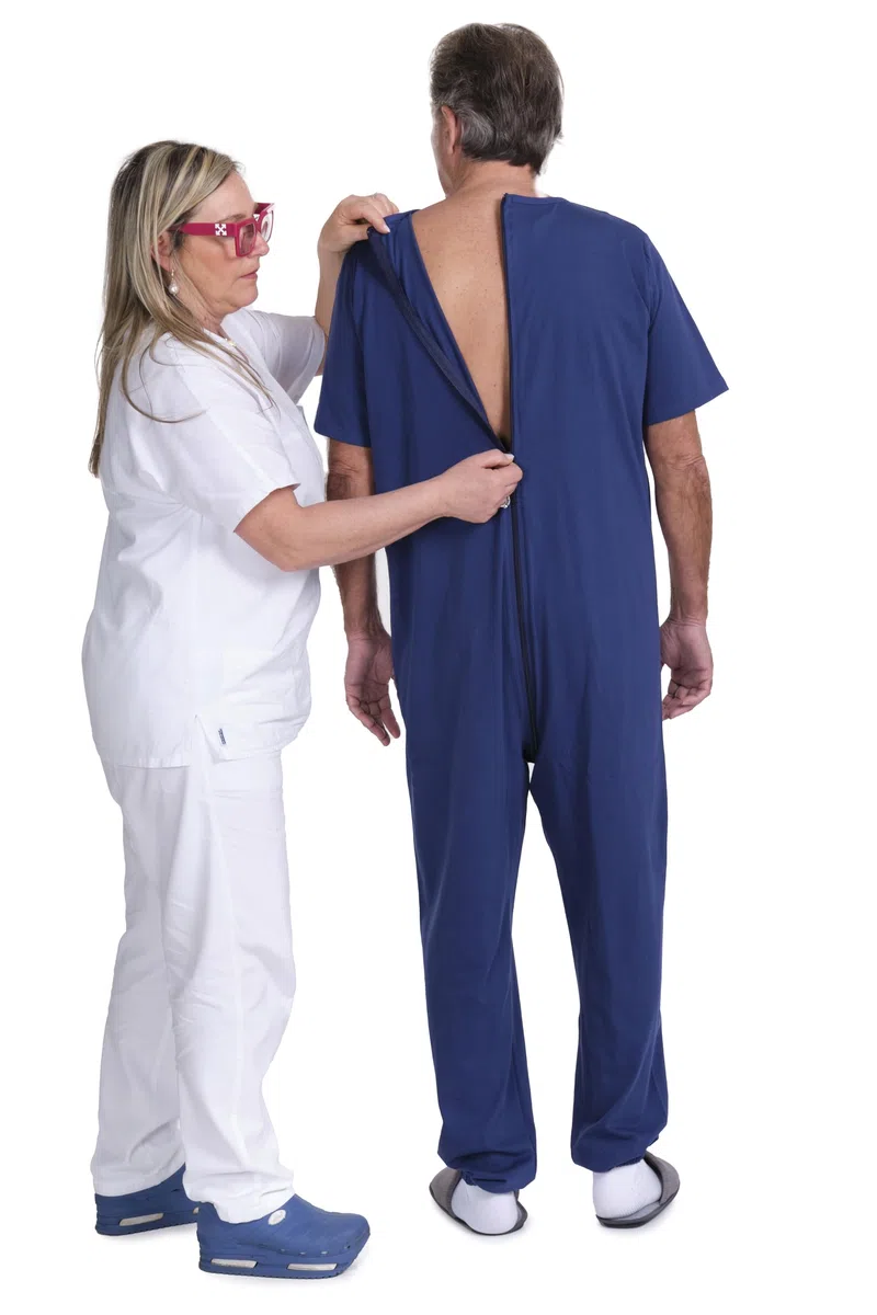 FERRUCCI COMFORT Tutone per Anziani con Chiusura sul Dorso - 9078 MC PL - Utilità - Sanitario - Incontinenza o Alzheimer