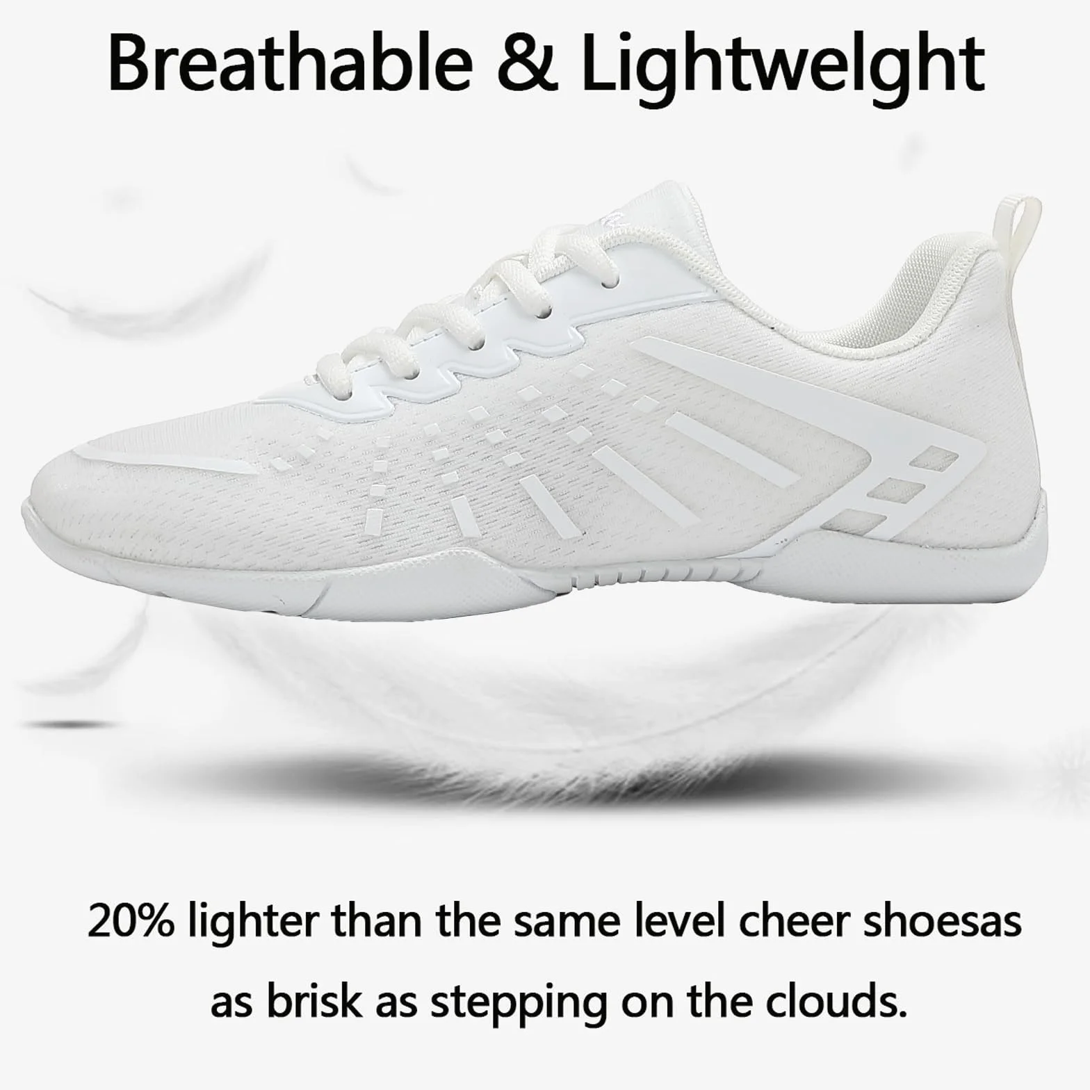 Scarpe Cheerleader Scarpe da Ginnastica Donna Cheerleading Ballo Allenamento Ginnastica Antiscivolo Cheer Bambina Jazz Yoga Fitness Varsity