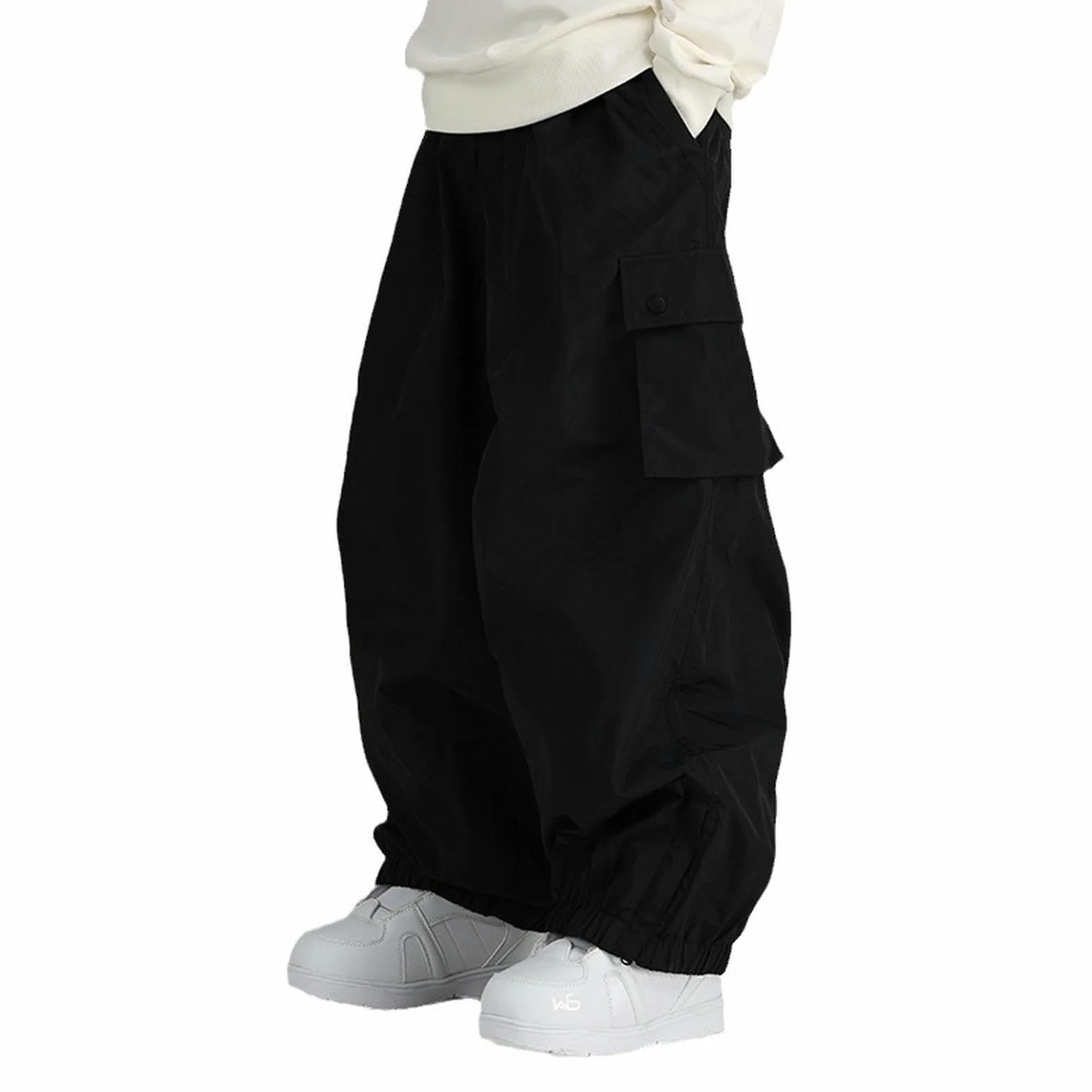Pantaloni da snowboard Larghi Impermeabili e Antivento per Uomo e Donna, Pantaloni Casual Multitasche per Sport all'Aria Aperta