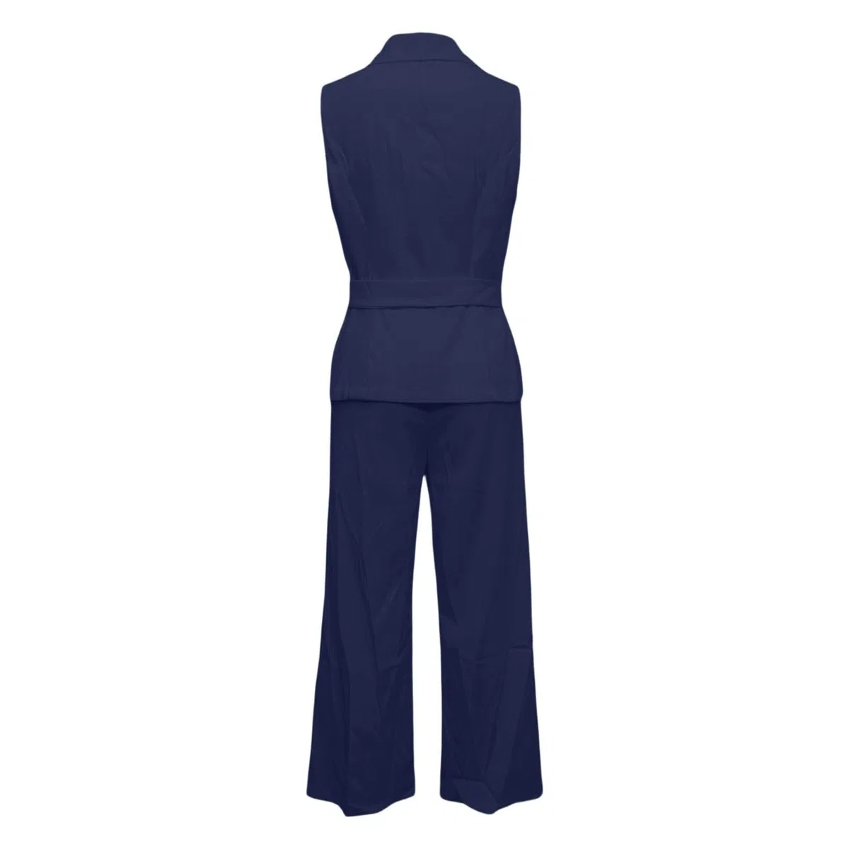 Generico Tailleur Donna Eleganti Estiva Due Pezzi con Gilet Senza Maniche e Pantaloni Dritti Completo Donna Elegante Cerimonia Suits Formale Curvy per Festa Lavoro Ufficio e Occasioni Importanti,