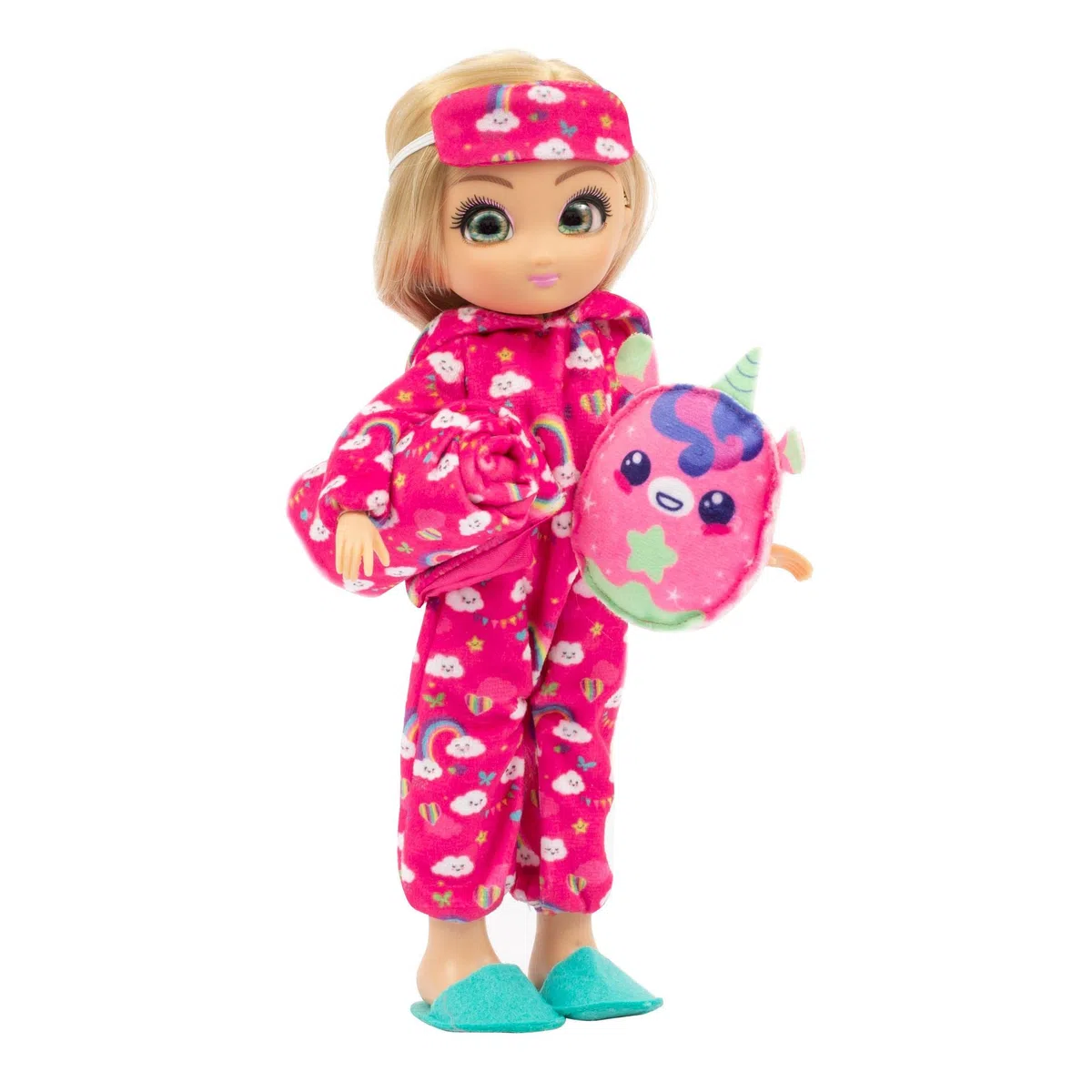 Giochi Preziosi UNIQUE EYES - Pigiama Party Amy, con tanti accessori, inviti per il party per organizzare serate divertenti, per bambine a partire dai 3 anni