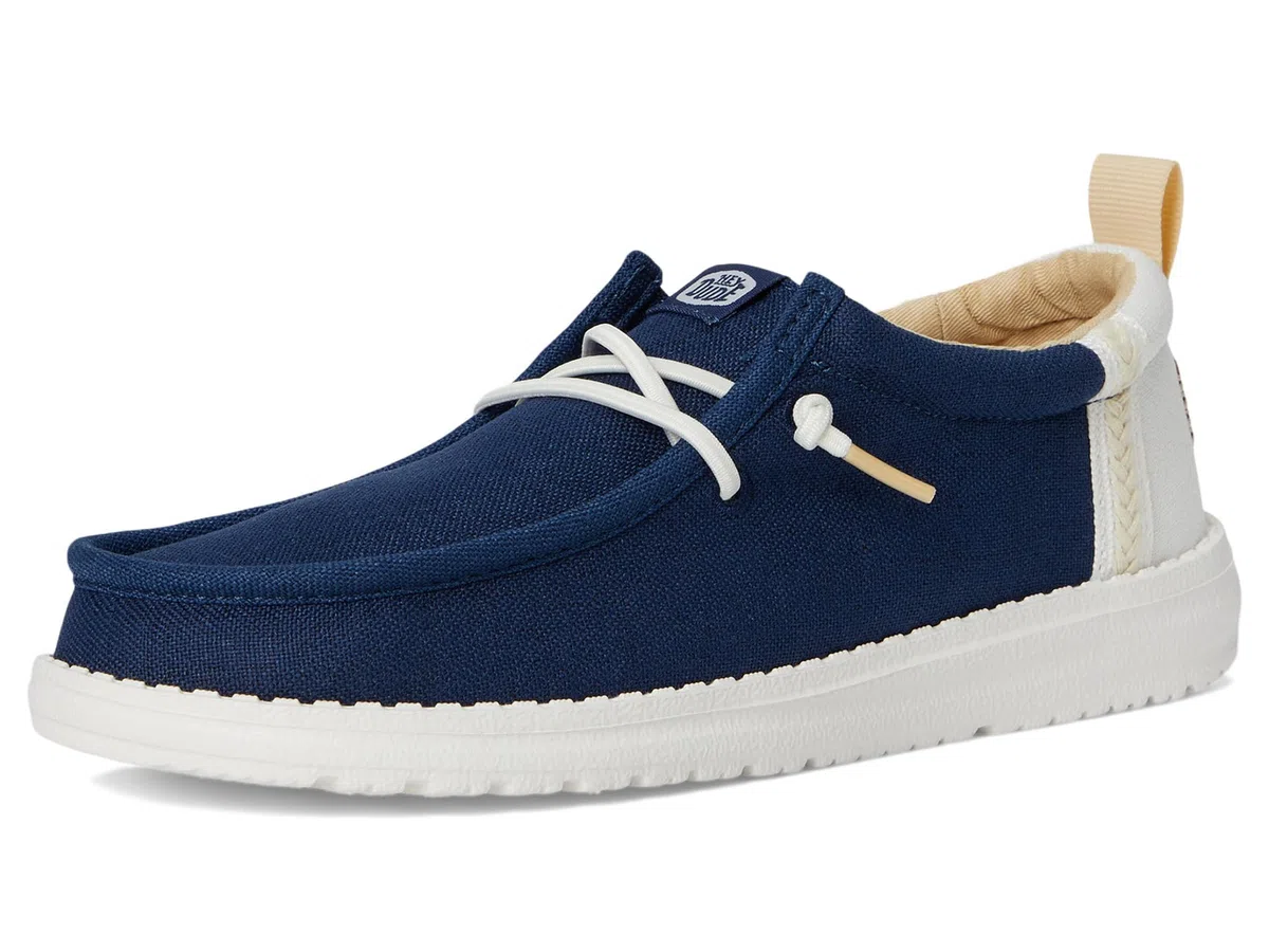 HEYDUDE Wally Summer Linen (Little Kid/Big Kid) MocassinoBambini e Ragazzi