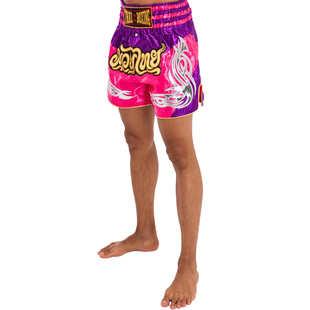 Pantaloncini da Muay Thai per uomo e donna, taglio aderente, per MMA, boxe, kickboxing, arti marziali