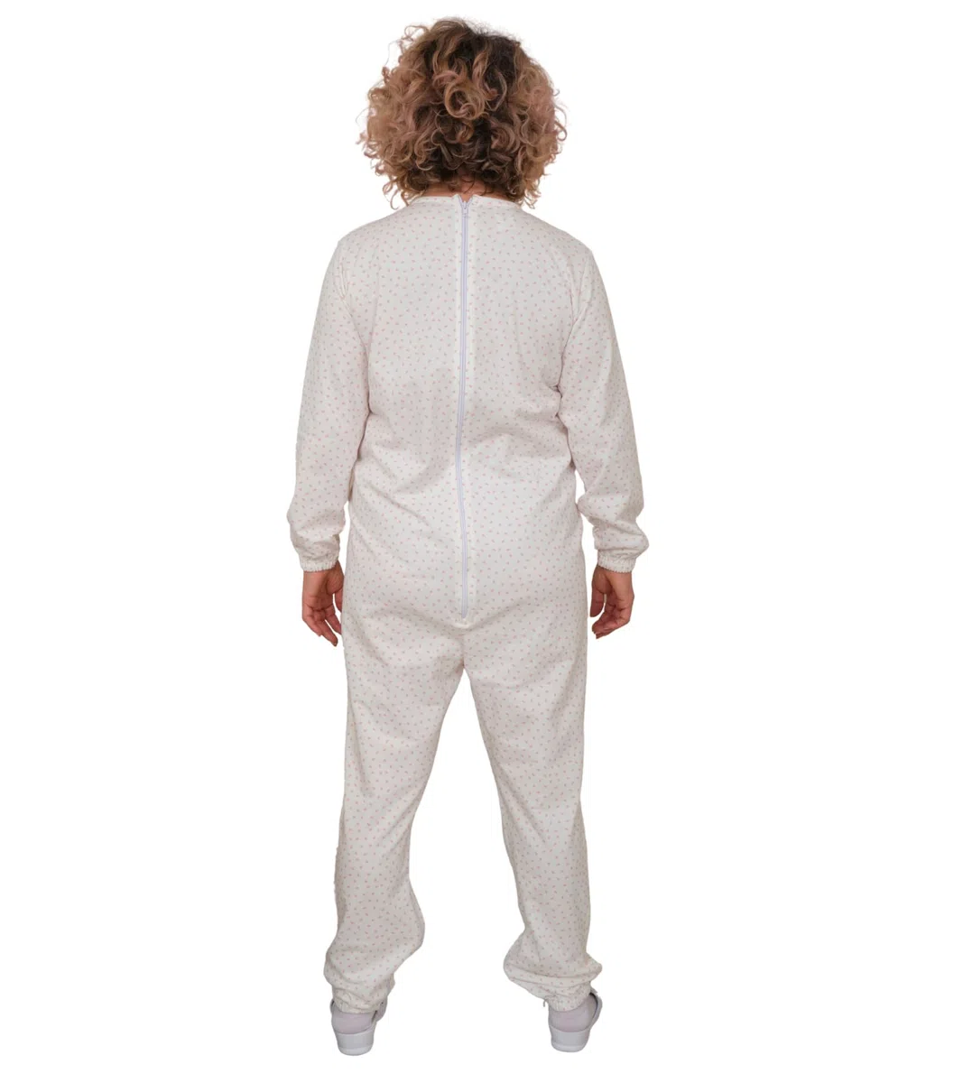 FERRUCCI COMFORT Pigiama Sanitario Invernale con 3 Zip sul Dorso e Interno Gambe, Unisex, 9012-F/2, per Anziani, Alzheimer, Incontinenza