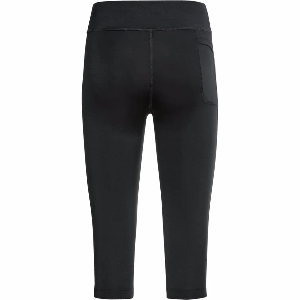 Odlo Sport Leggings Donna Essential Tights 3/4 I Abbigliamento da Corsa I Pantaloni da Corsa Neri I Pantaloni da Corsa I Donna