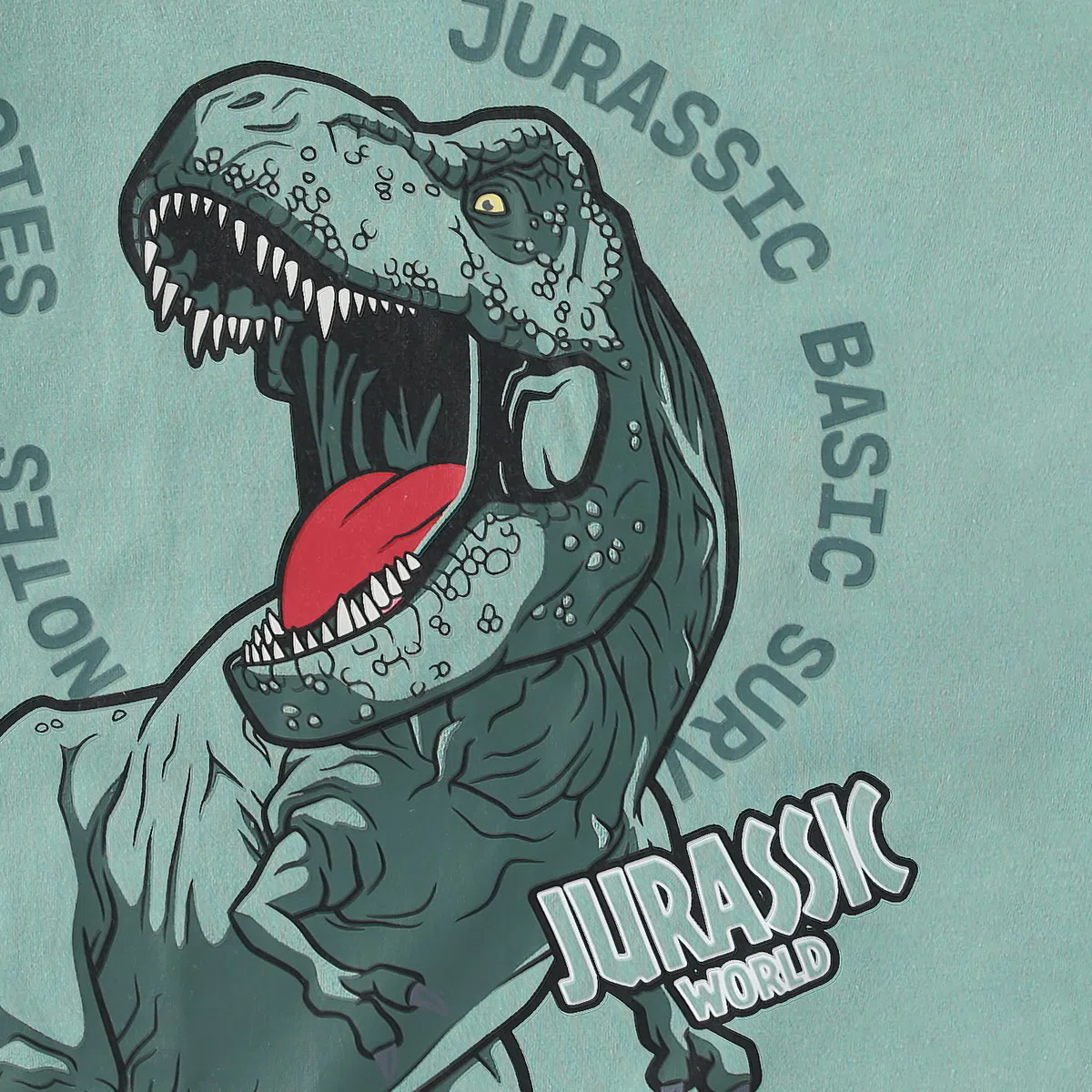 Jurassic World Set da 2 pezzi con maglietta a maniche corte e pantaloncini in spugna francese per bambini grandi