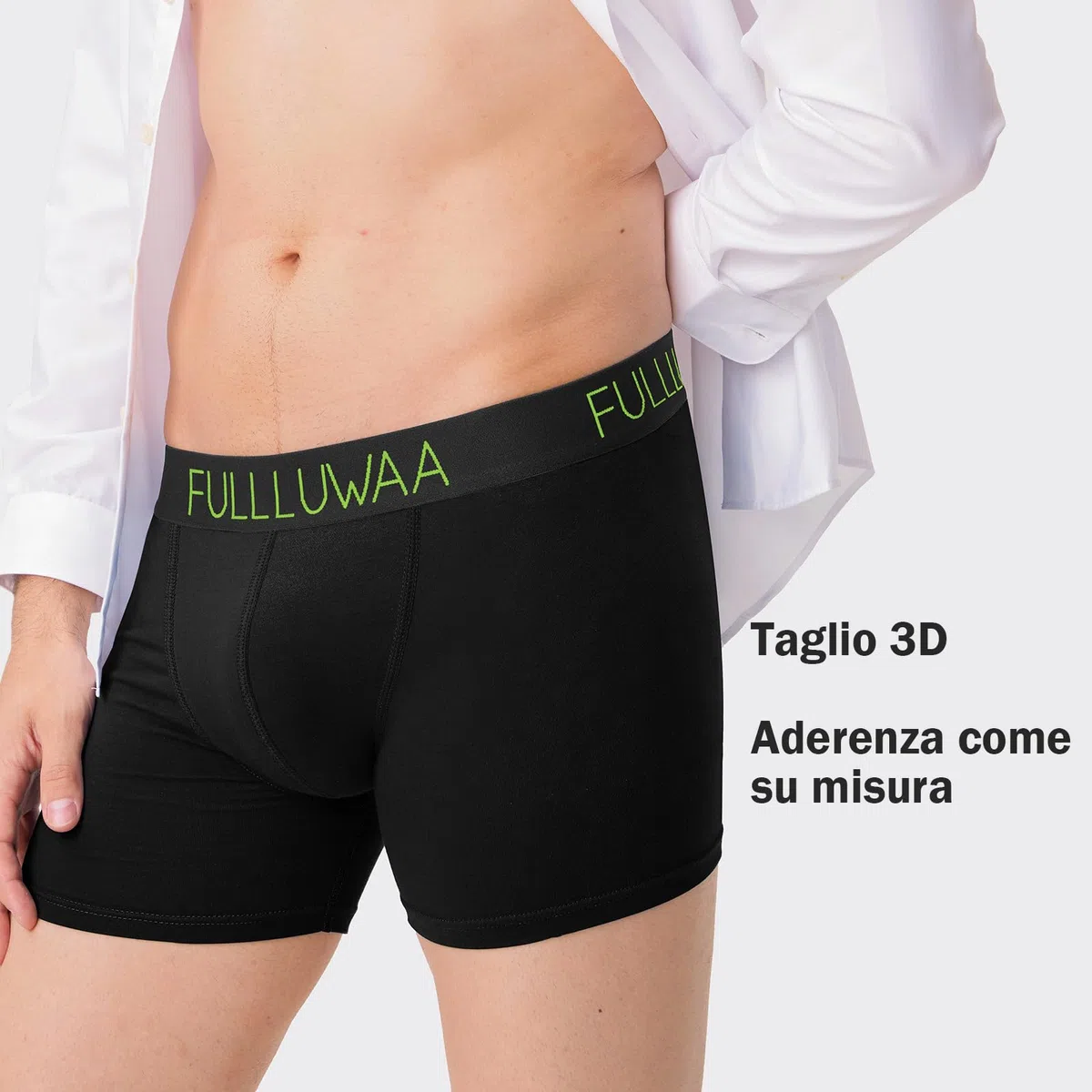 Fullluwaa Boxer Uomo (Pacco da 8) Mutande Uomo Cotone, Aderenti e Confortevoli, Elasticizzato