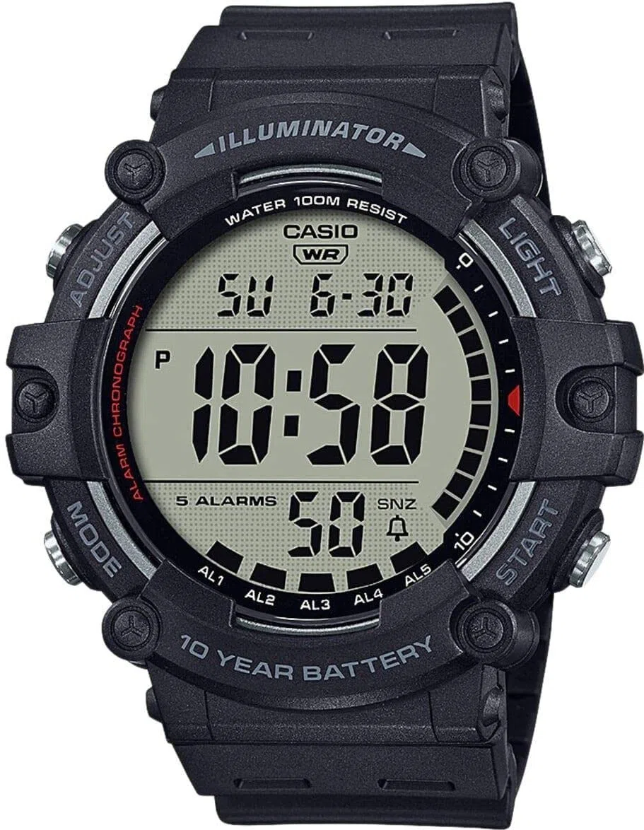 Casio - COLL Sports Watch AE-1500WH-8BVEF - Men's Watch - Waterproof - Digital - With Plastic Strap - Blue