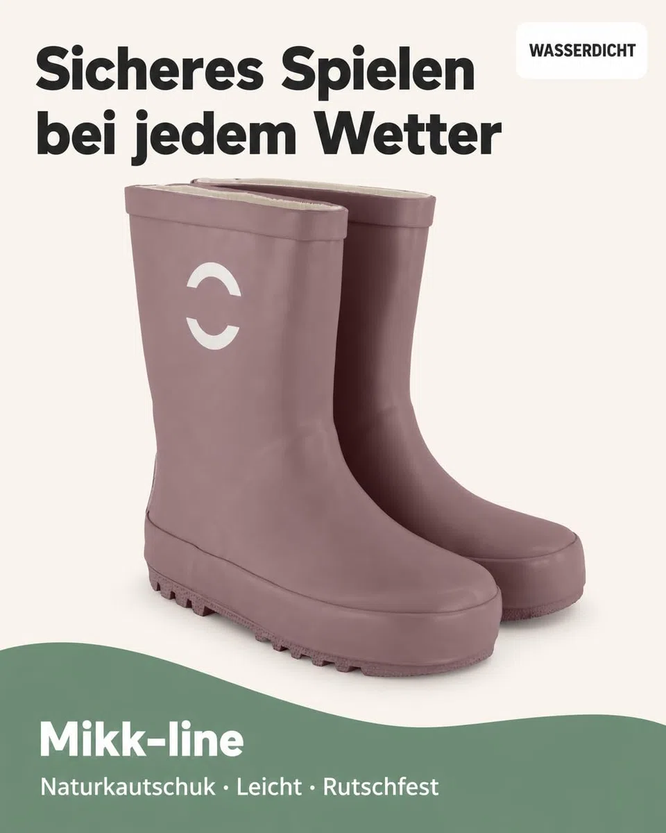 Mikk-line Stivali di gomma per bambini Bare Foot | Stivali da pioggia per bambini imbottiti | Stivali di gomma imbottiti per bambini | Stivali di gomma impermeabili | Scarpe da pioggia e stivali per