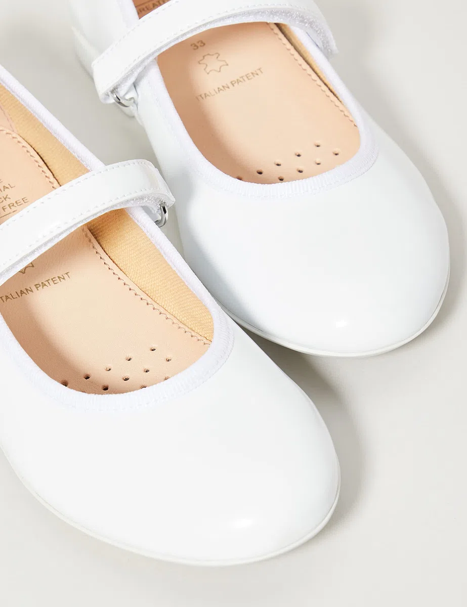 Geox JR PLIE' A Ballerine Bambina Bianco (White C1000) 27 EU