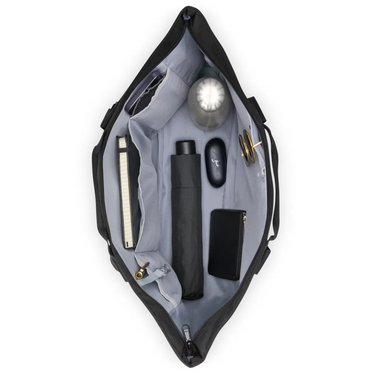 LARKSON Borsa Mare Donna Uomo - Smilla - Borsone da Spiaggia Grande per Vacanze, Sport, Università, Viaggio - Tote Bag Shopper Con Cerniera - Idrorepellente