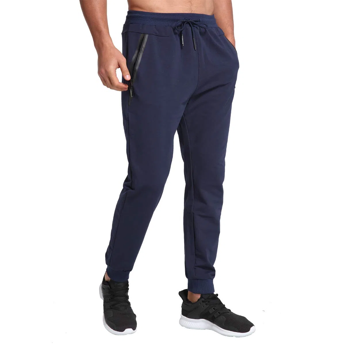 JustSun Pantaloni Tuta Uomo Sportivi Cotone con Tasche Zip