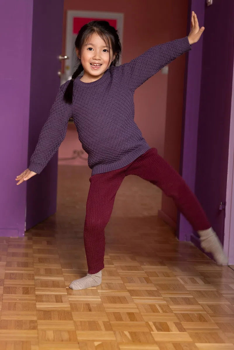 Disana Leggings a maglia, ottima libertà di movimento, 100% lana merino biologica GOTS, IVN Best | Unisex | Made in Germany
