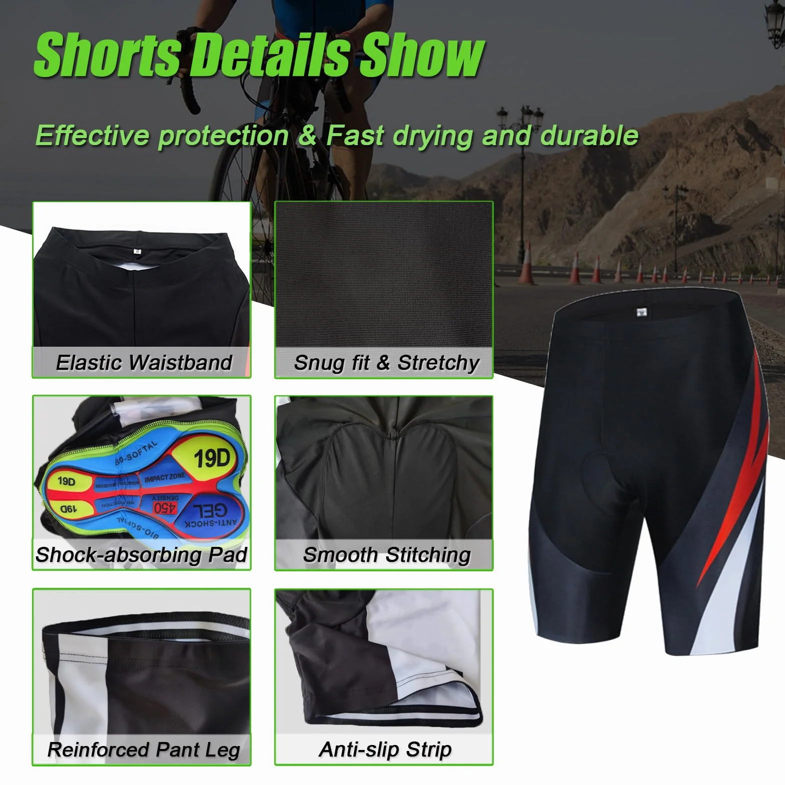 Completo Ciclismo Donna Estivo Abbigliamento Bici MTB,Tuta Ciclista Maglietta Ciclo Senza Maniche Gilet e Pantaloncini Shorts Bike con 19D Gel Imbottiti,Maglia Bicicletta Sleeveless Asciugatura Rapida