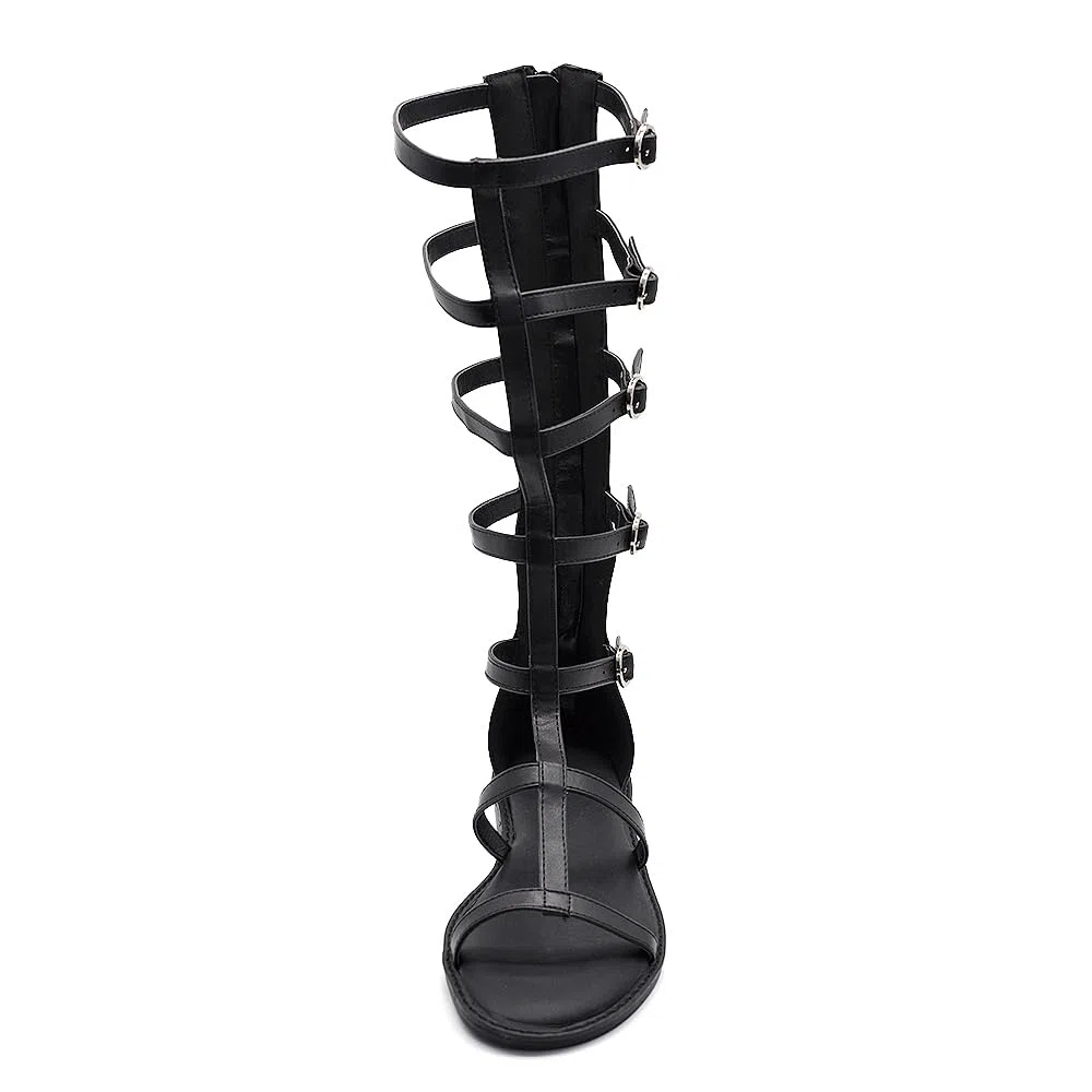 IF Fashion Scarpe Stivali Estivi Sandali Gladiatore da Donna Stringati Schiava Y918