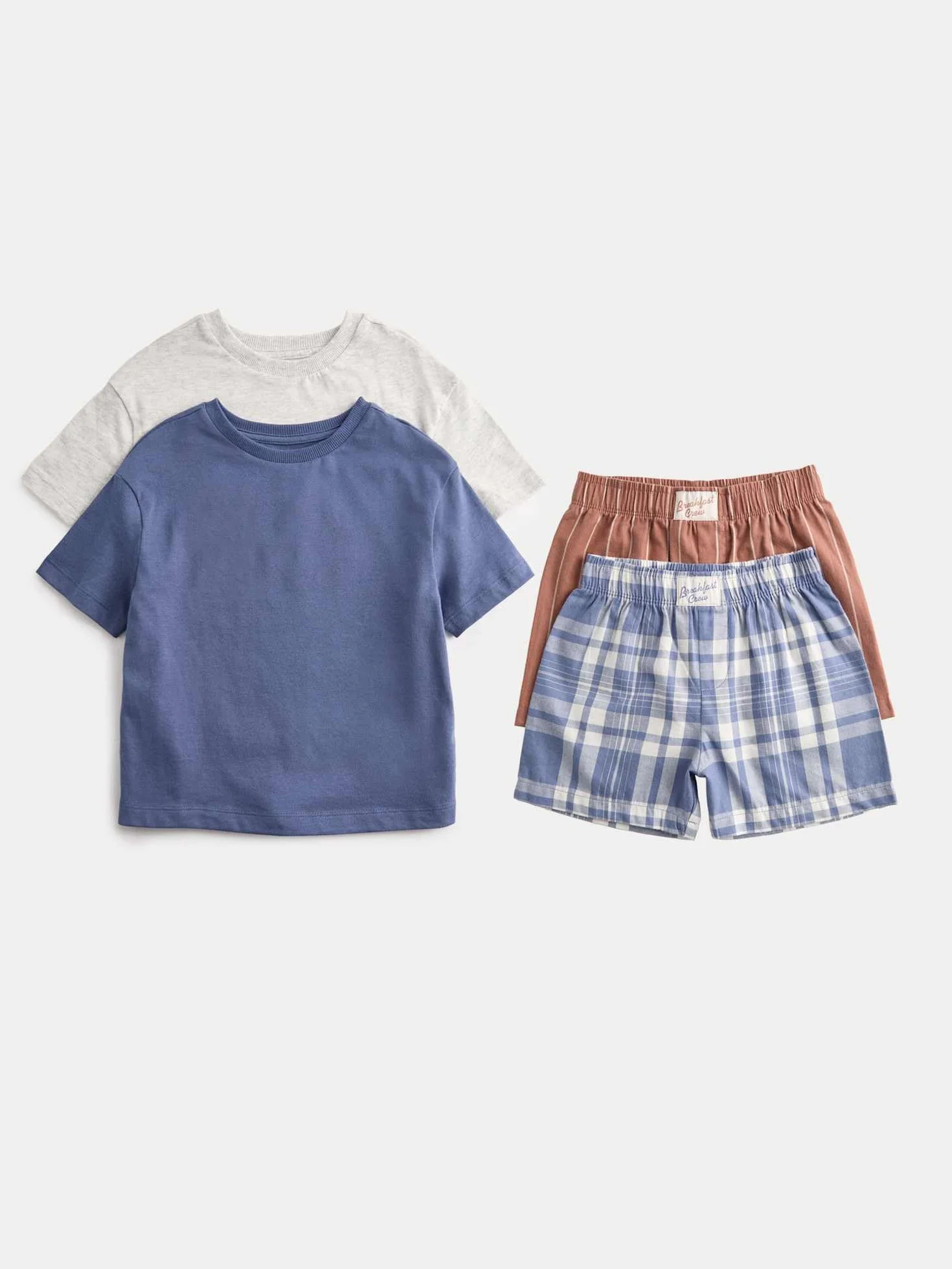 Marks & Spencer Bambini Boxer Corto Puro Cotone Set Pigiama 2-Pack – per Bambini