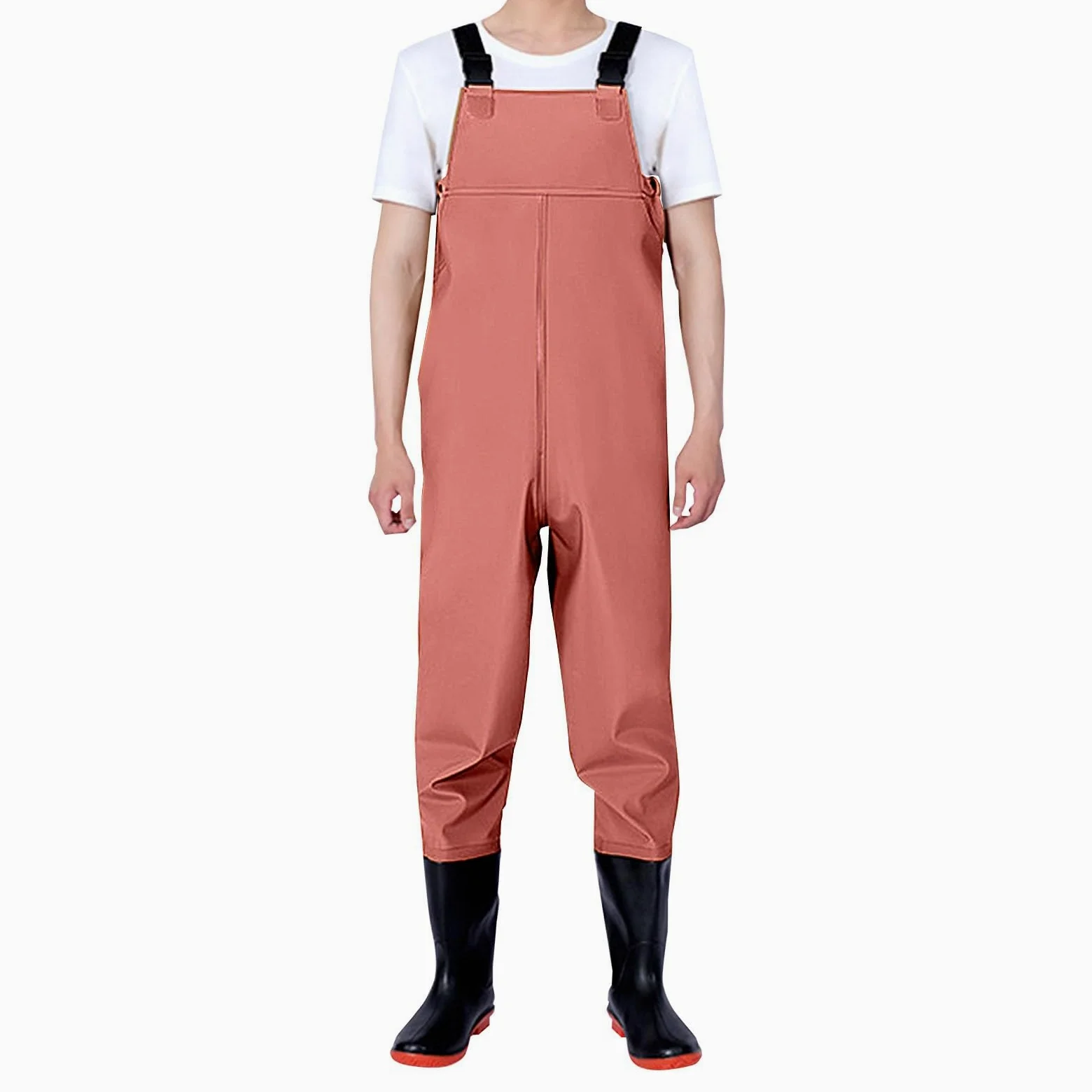 Pantaloni da pescatore da donna con stivali, impermeabili, traspiranti, da pesca, da lavoro, con bretelle, da lavoro, per attività all'aperto, in softshell, estivi