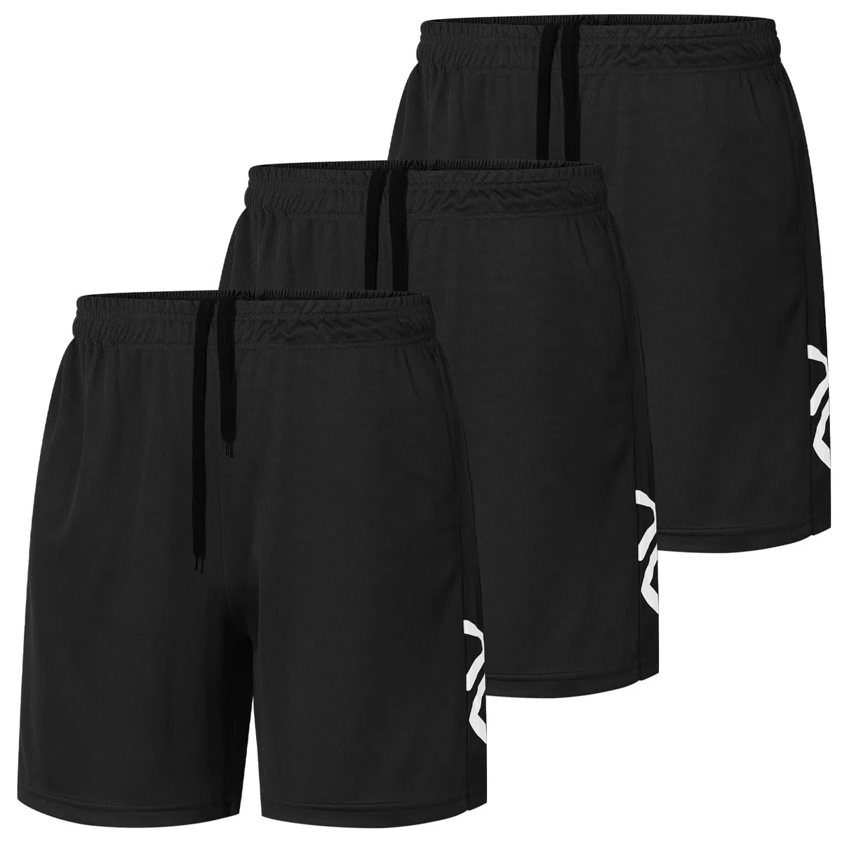 Confezione da 3 Pantaloncini Sportivi da Uomo Asciugatura Rapida Pantaloncini da Corsa e Palestra Pallacanestro Allenamento