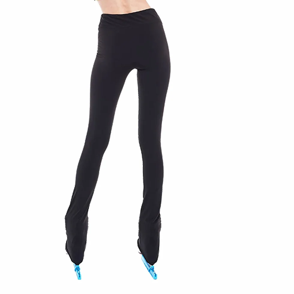 LIUHUO Pantaloni da Pattinaggio Artistico per Ragazze in Pile, Leggings da Allenamento per Adolescenti, Pantaloni da Pattinaggio