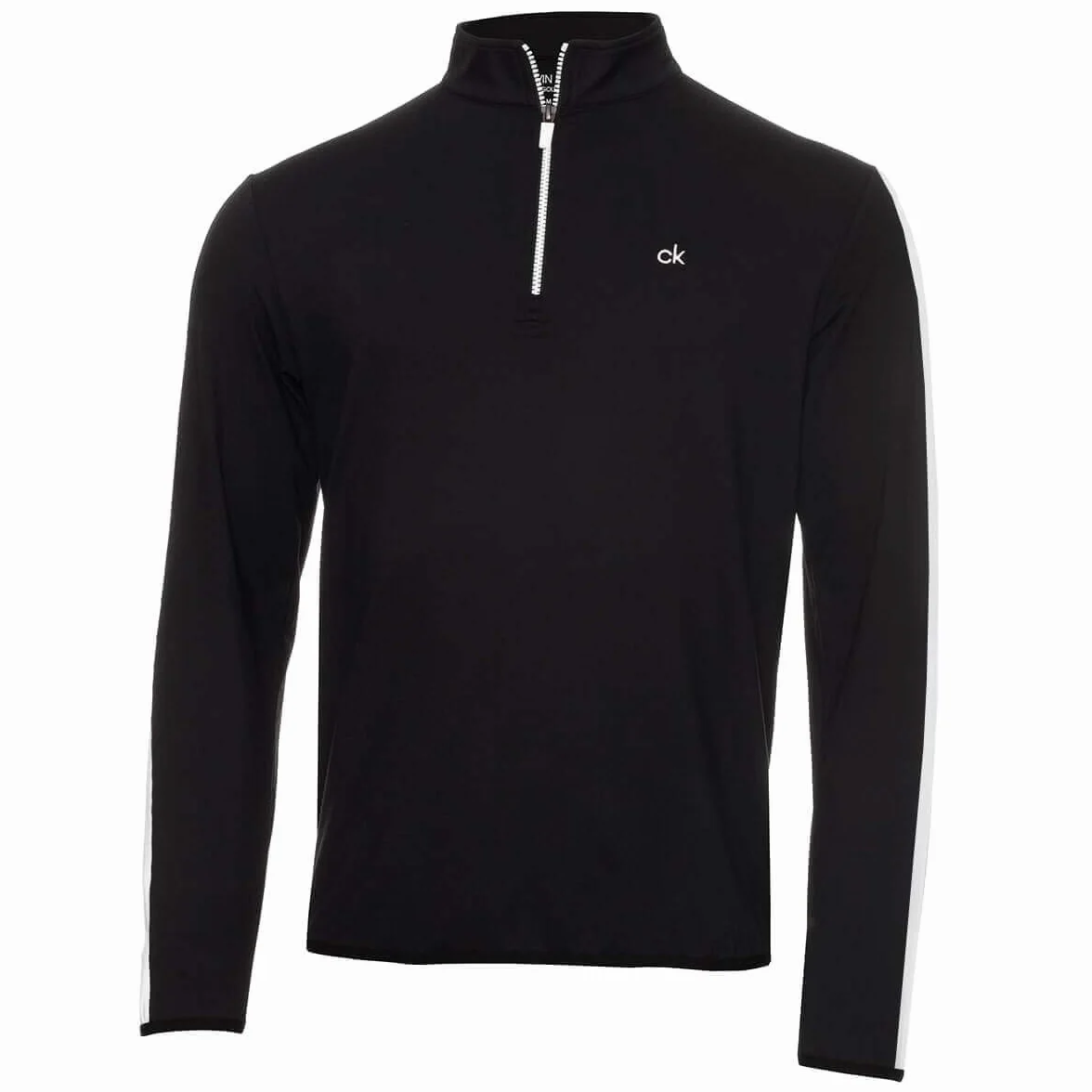 Calvin Klein Uomo 2026 Maglione Newport con Zip a 1/4 con Maniche a Righe
