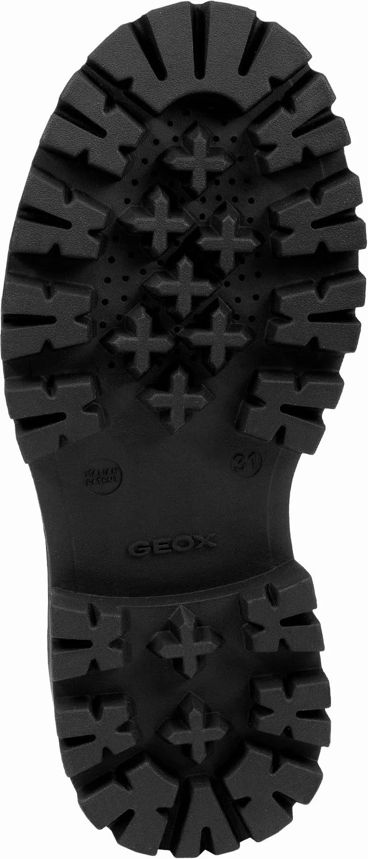 Geox Girl's J Maquinnens E Moccasin, Nero, 8 UK