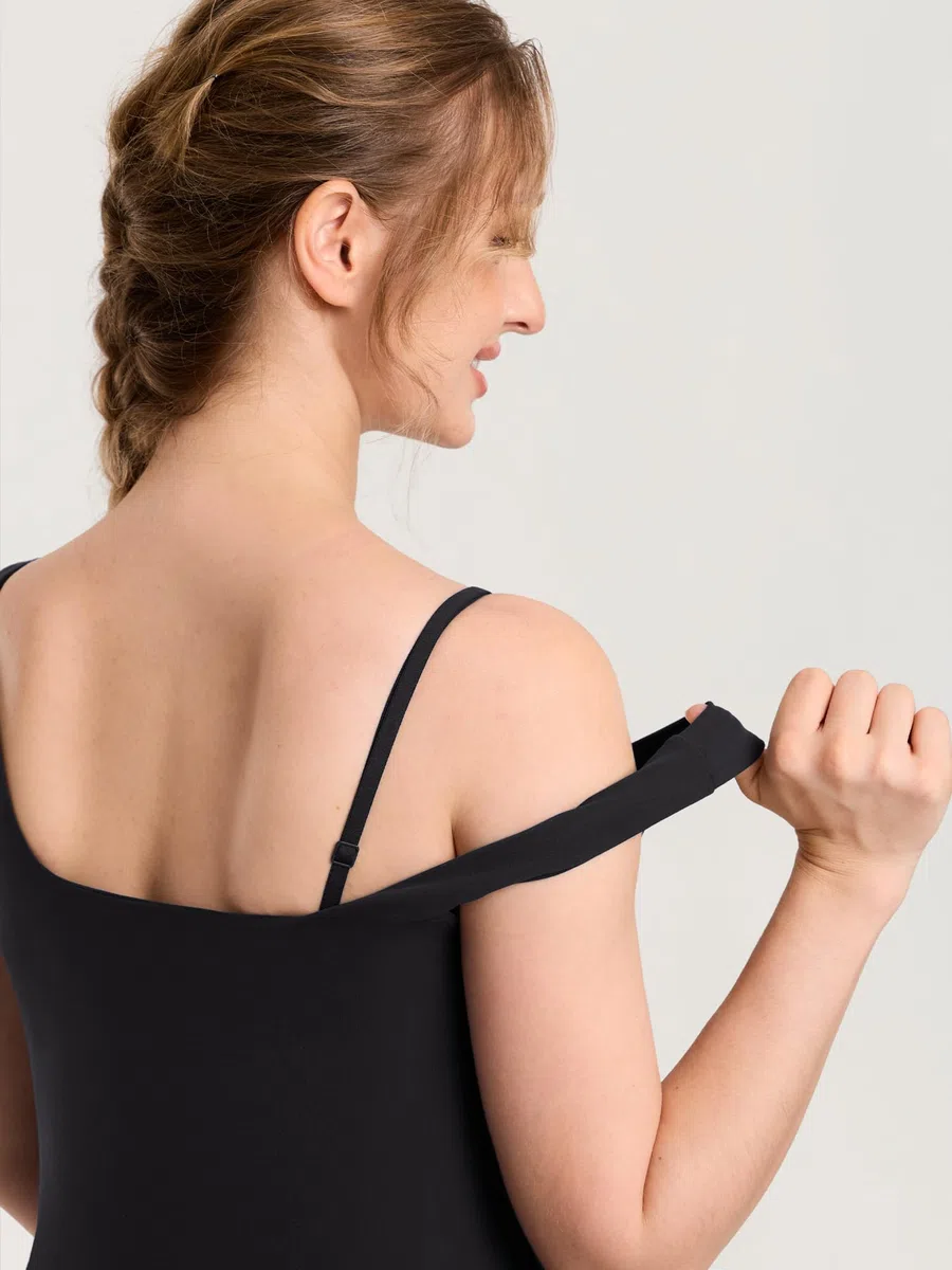MOMANDA Canotta Allattamento con Reggiseno Integrato Senza Maniche Gravidanza Top con Scollo a V