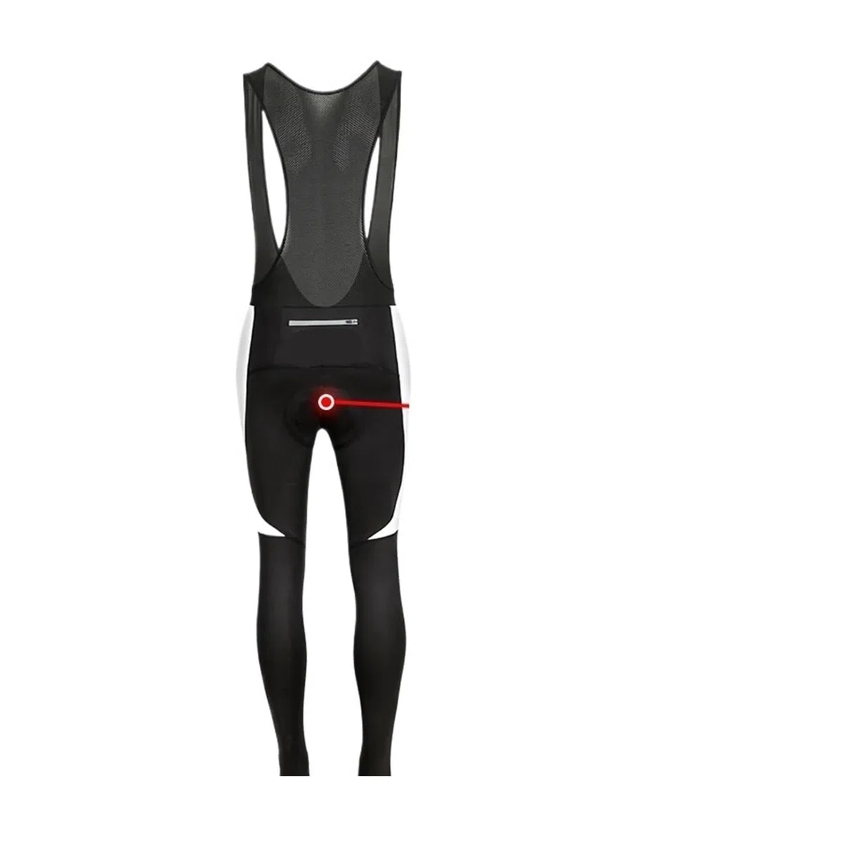 Pantaloni con Bretelle da Ciclismo in Pile Termico Invernale Calzamaglia Cerniera for Bike Lunghi Bici per Ciclista