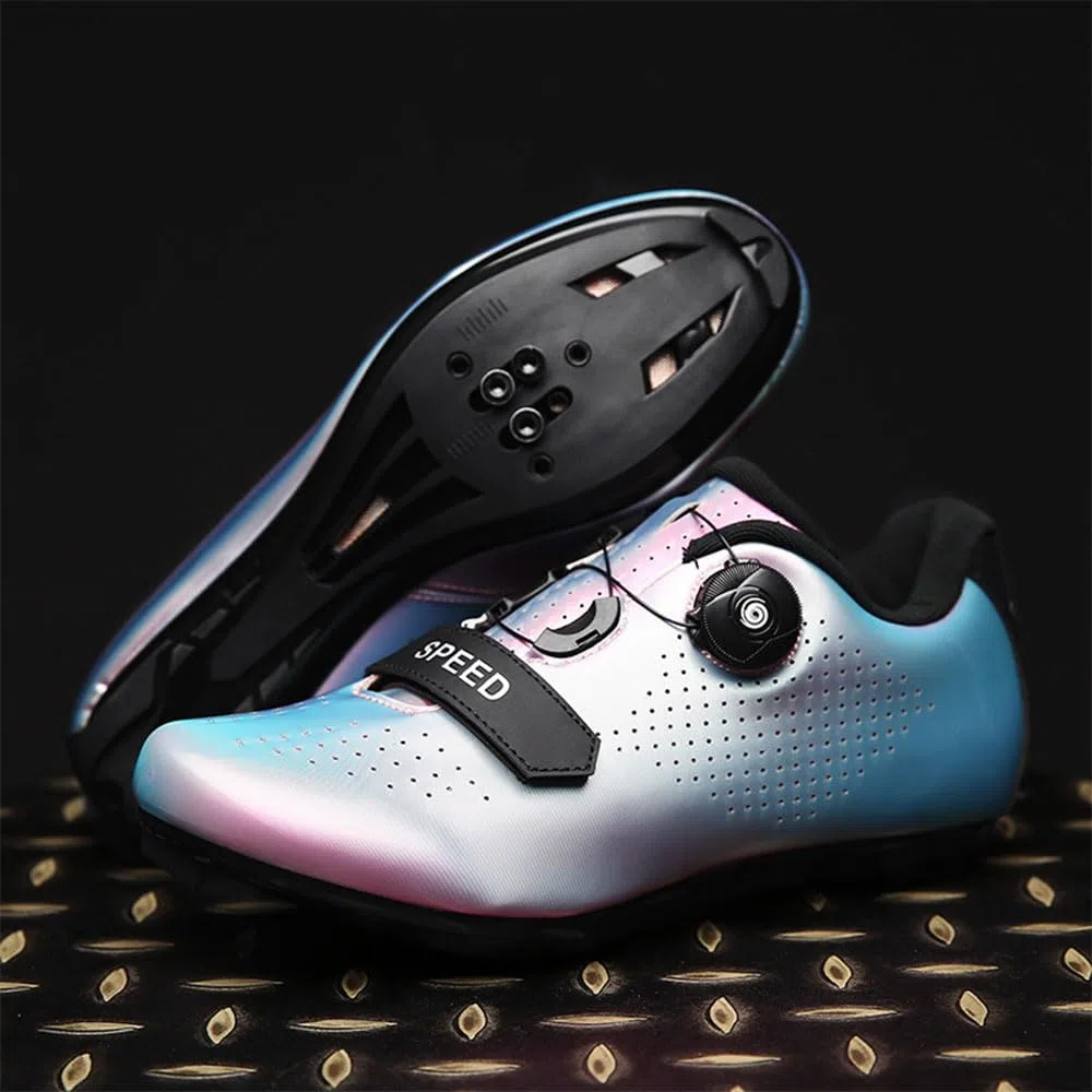 Scarpe Ciclismo Strada con Blocco Pedale Scarpe Ciclismo Unisex Scarpe MTB Uomo Donna 36-47 EU Traspiranti Scarpe da Equitazione Scarpe MTB Road SPD Scarpe da Ciclismo da Bici