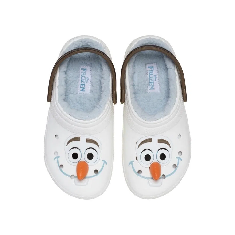 Crocs Frozen Olaf Lined Classic Clog T, Zoccoli Unisex - Bambini e Ragazzi