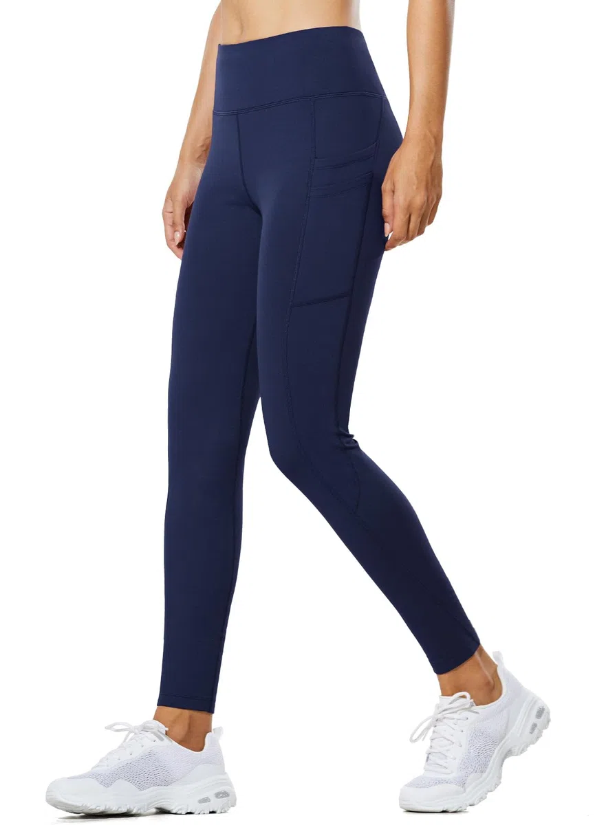 baleaf Leggins Termici Donna Impermeabile Vita Alta Pantaloni Invernali Sportivi Felpati Leggings Caldi Trekking con Tasche