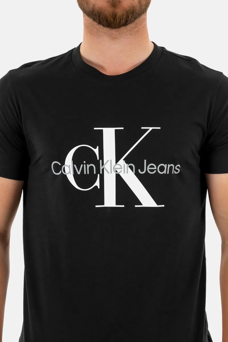Calvin Klein Uomo T-Shirt Maniche Corte Core Monologo Slim Fit