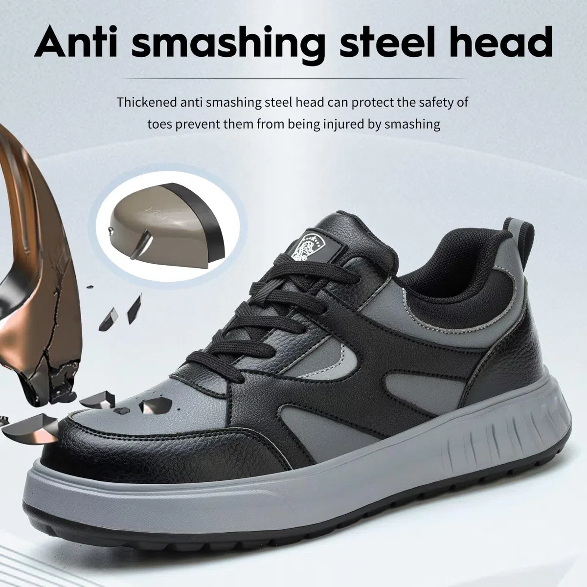 Scarpe Antinfortunistiche Uomo Donna Leggere Scarpe da Lavoro con Punta in Acciaio Comode Scarpe Sicurezza Traspiranti
