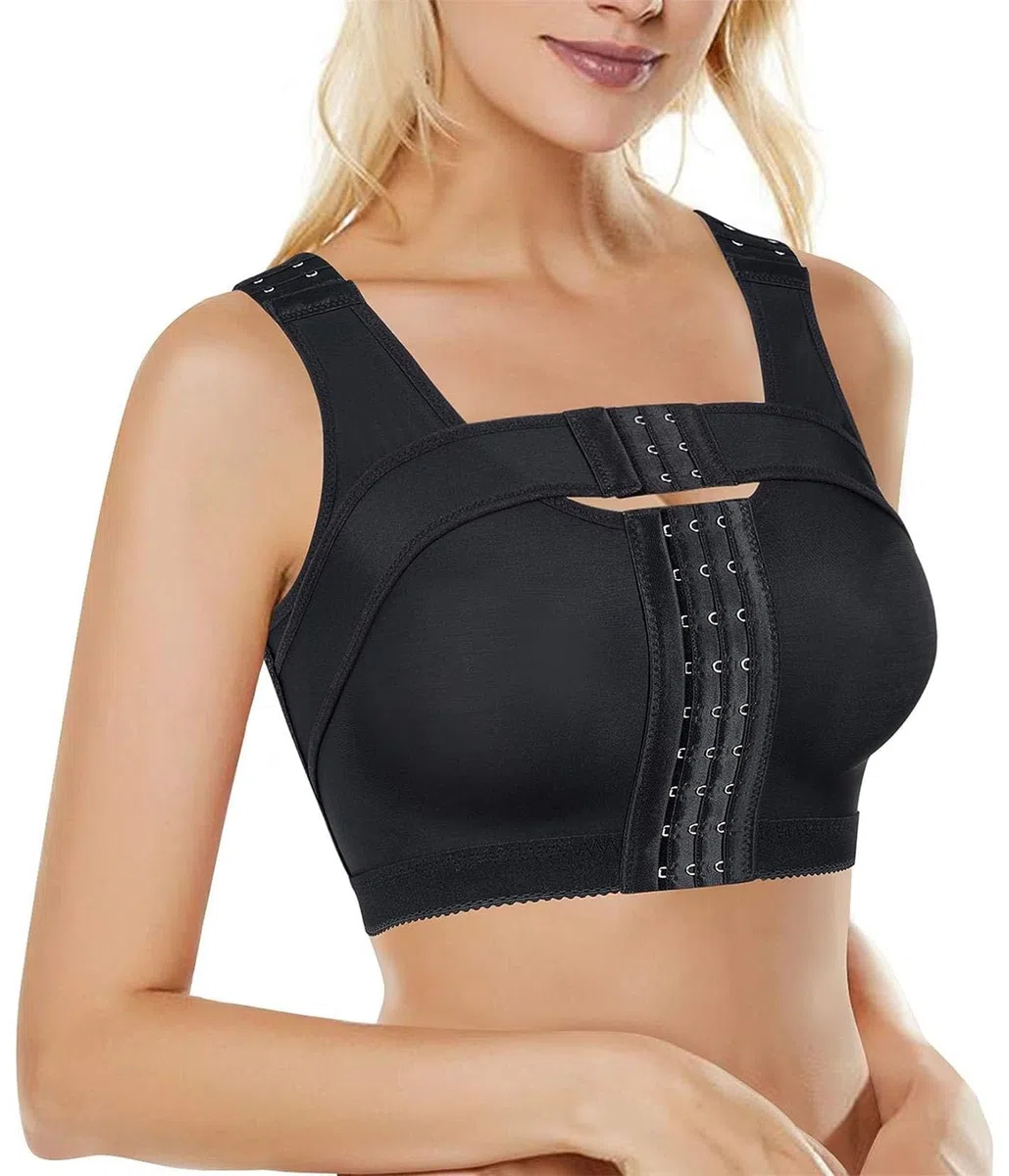 BRABIC Womens' Front Closure Post-Surgery Posture Corrector Bra Copertura Completa Donna