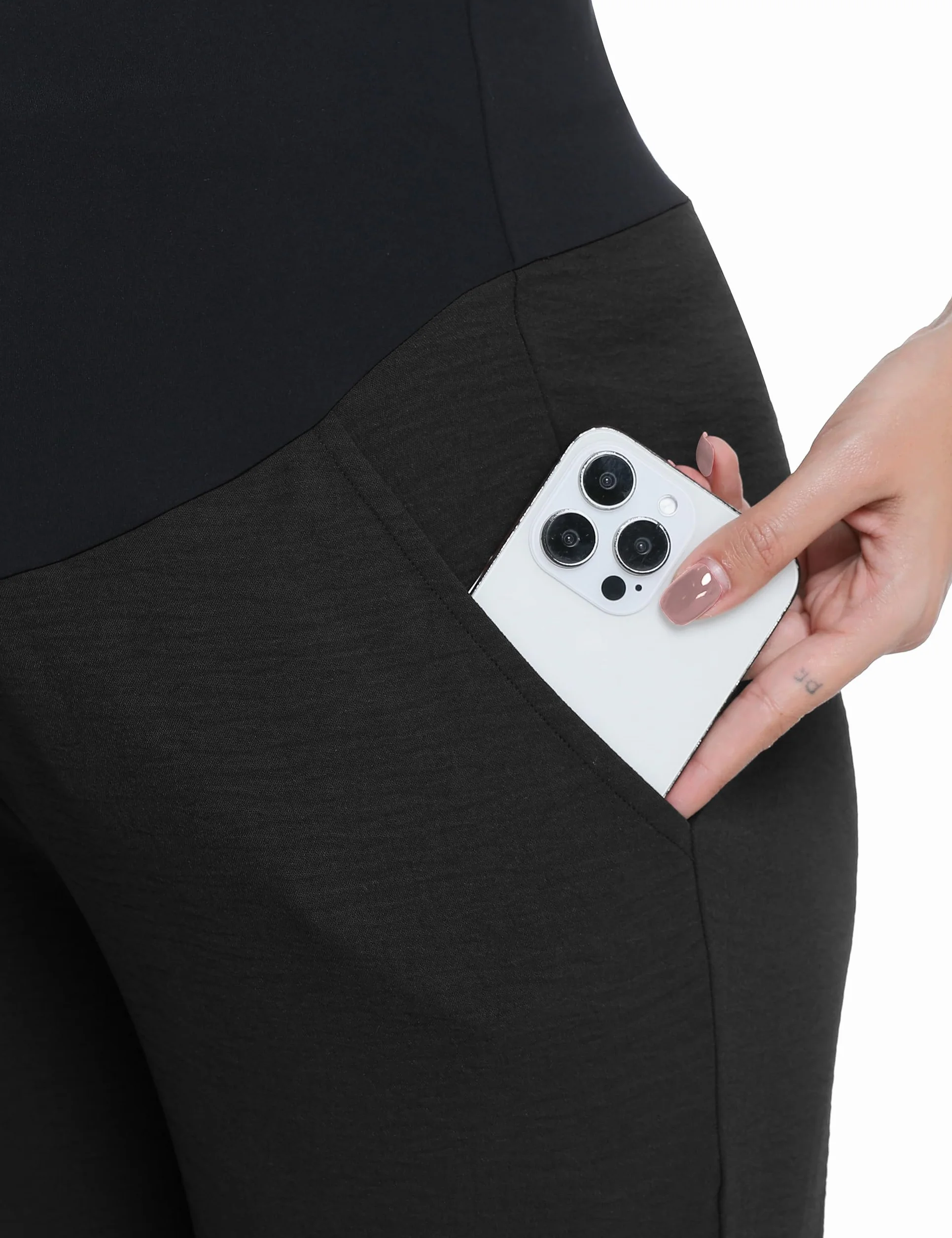 Pantaloni premaman da donna a gamba larga che scorre lounge palazzo gravidanza pantaloni estivi pantaloni da spiaggia