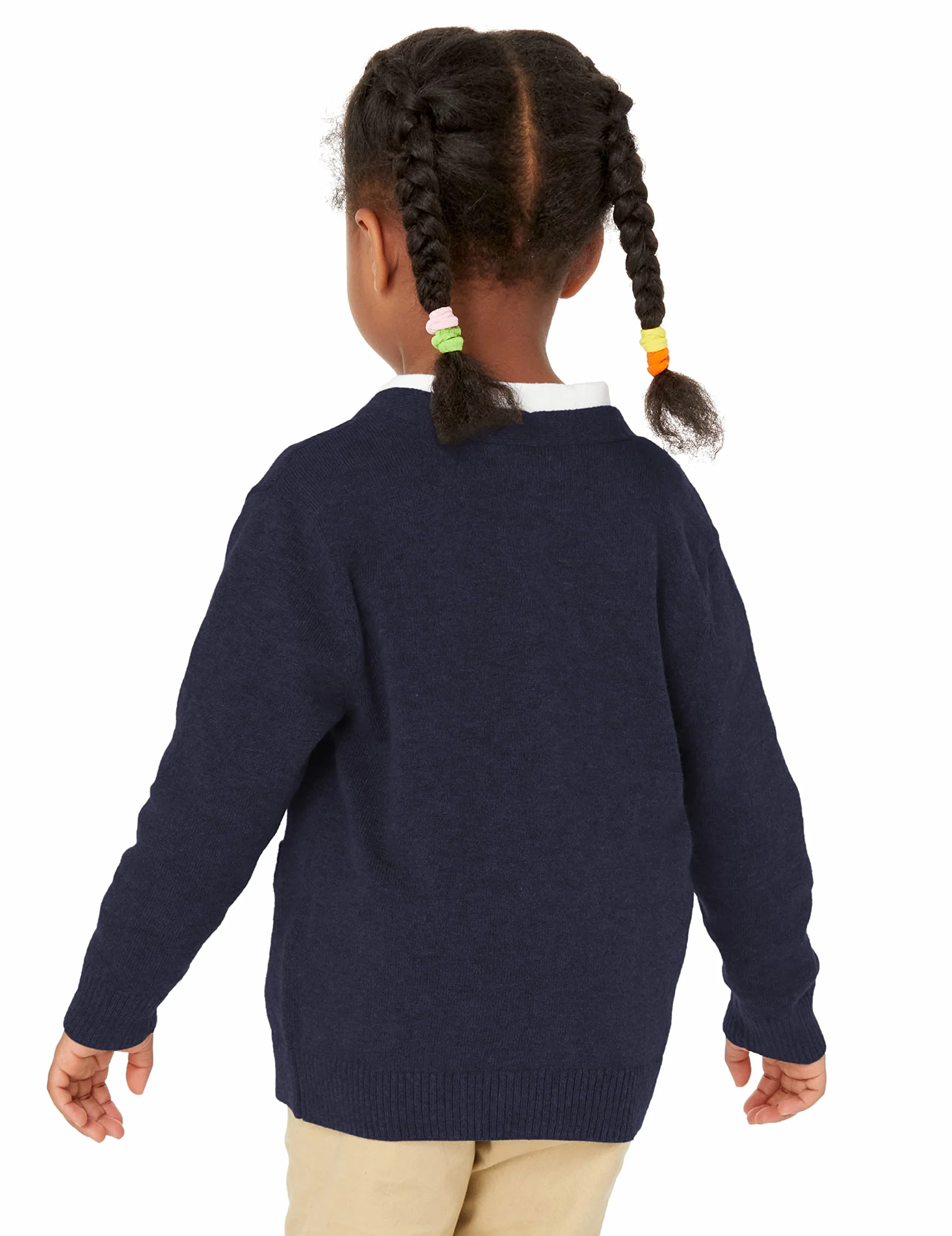 Amazon Essentials Unisex - Bambini e Ragazzi Maglioni Cardigan in Cotone da Uniforme
