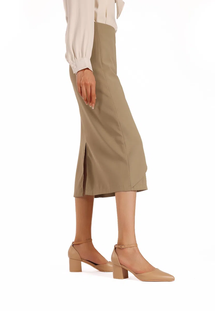QUEEN HELENA Decollete con Tacco Basso Scarpe Eleganti con Cinturino Donna ZM9909
