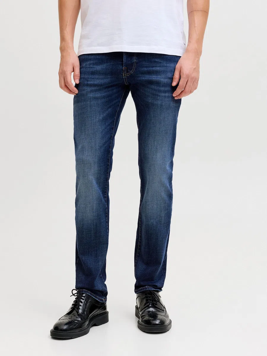 Jack&Jones Jeans Slim Glenn scambiato sul Davanti e Impunture a Vista.