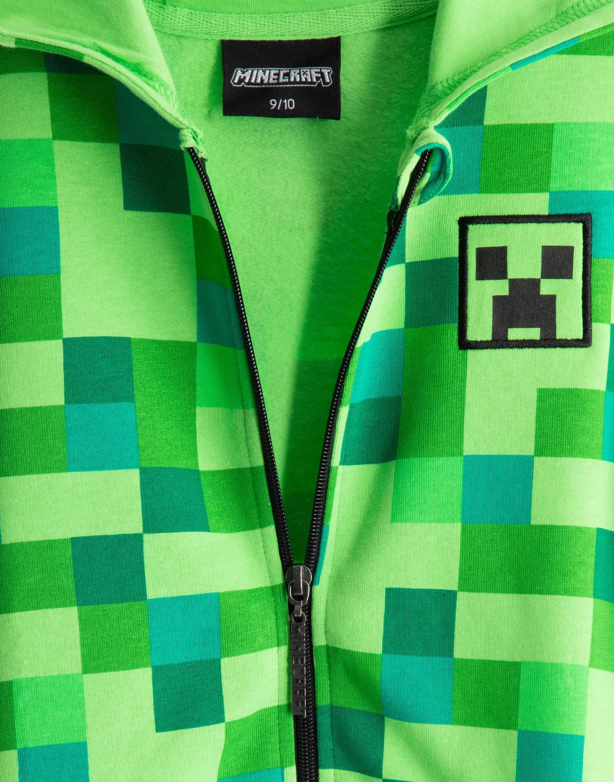 MINECRAFT Creeper officiel caractère Zip Up Hoodie de Enfants/garçon