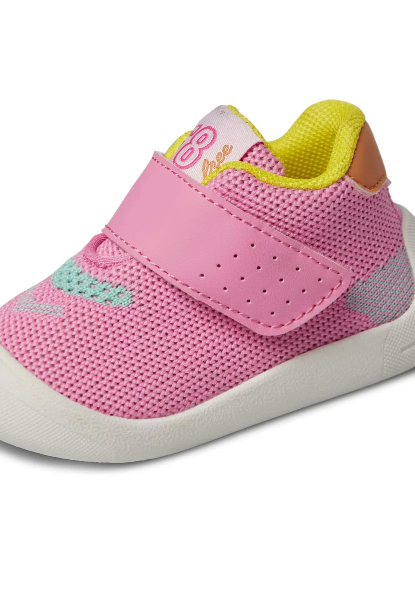 Falcotto Scarpe Primi Passi in Ecopelle e Tessuto, Bianco-Rosa 24