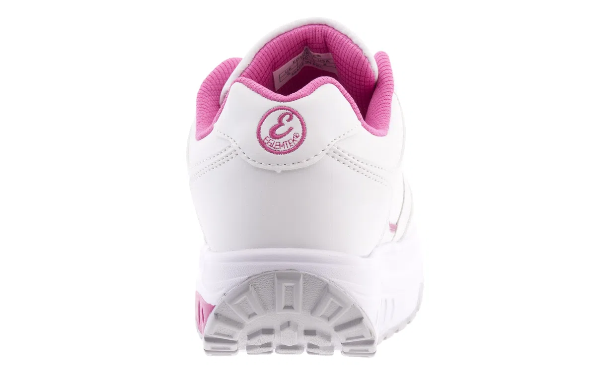Eglemtek Scarpe RASSODA Glutei TM Benessere Dimagranti Sportive Fitness Ginnastica Aerobica BASCULANTI Bianco Fucsia