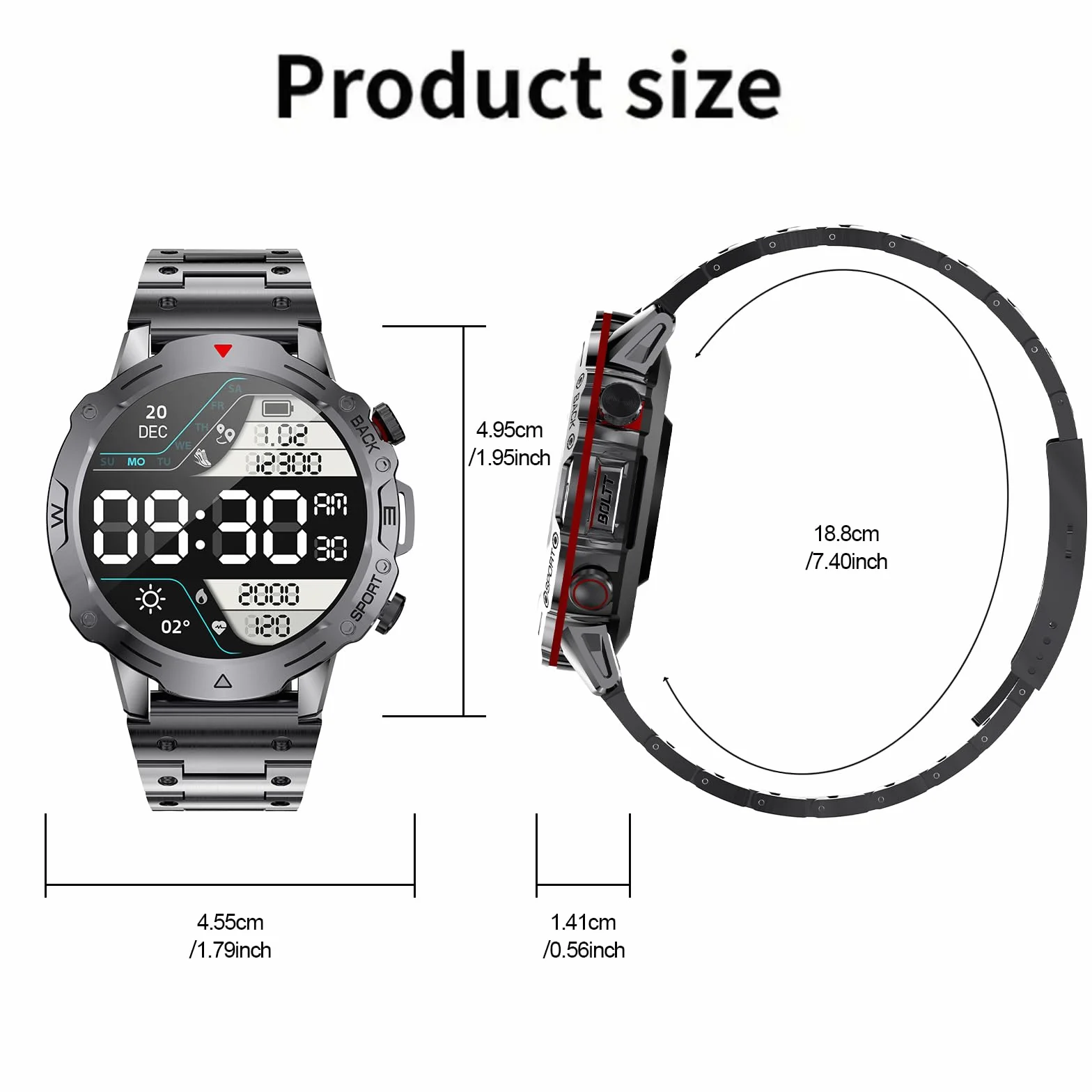 Smartwatch Uomo Donna con Effettua/Risposta Chiamate, 1.39" Orologio Smartwatch Monitoraggio del SpO2/Sonno, Impermeabile IP68, 100+ Modalità Sport, Fitness Tracker per Android iOS