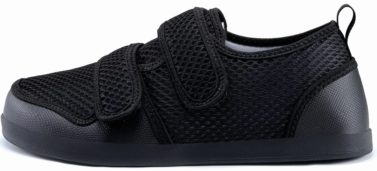 Scarpe Diabetiche Donna Pantofole Uomo Ultra-Leggero Ortopedica Edema Scarpe da Riabilitazione da Passeggio Anziani Piedi Gonfi Traspirante Regolabili Larghe Ciabatte
