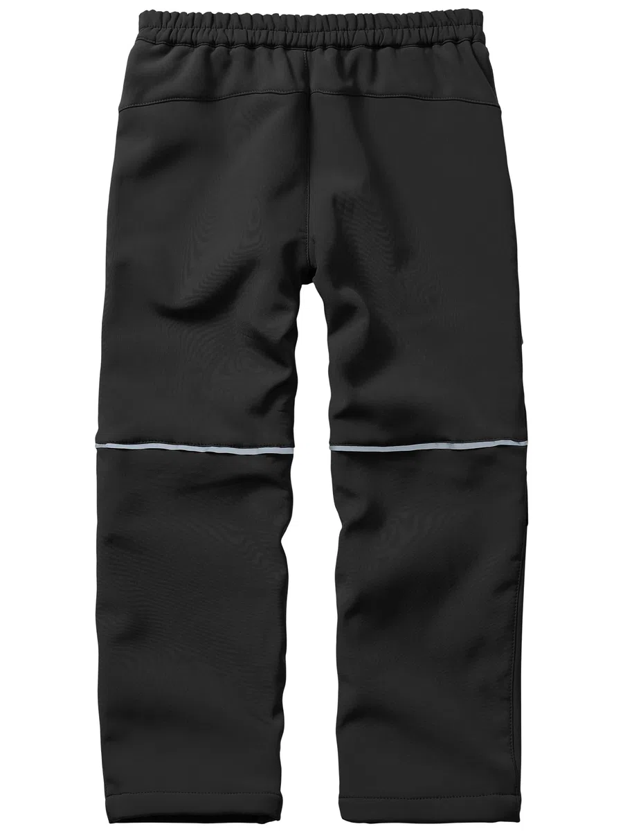 Pantaloni Softshell Bambini Impermeabili Sci Riscaldati Outdoor Termici Foderati Invernali Trekking Cargo per Ragazzi e Ragazze