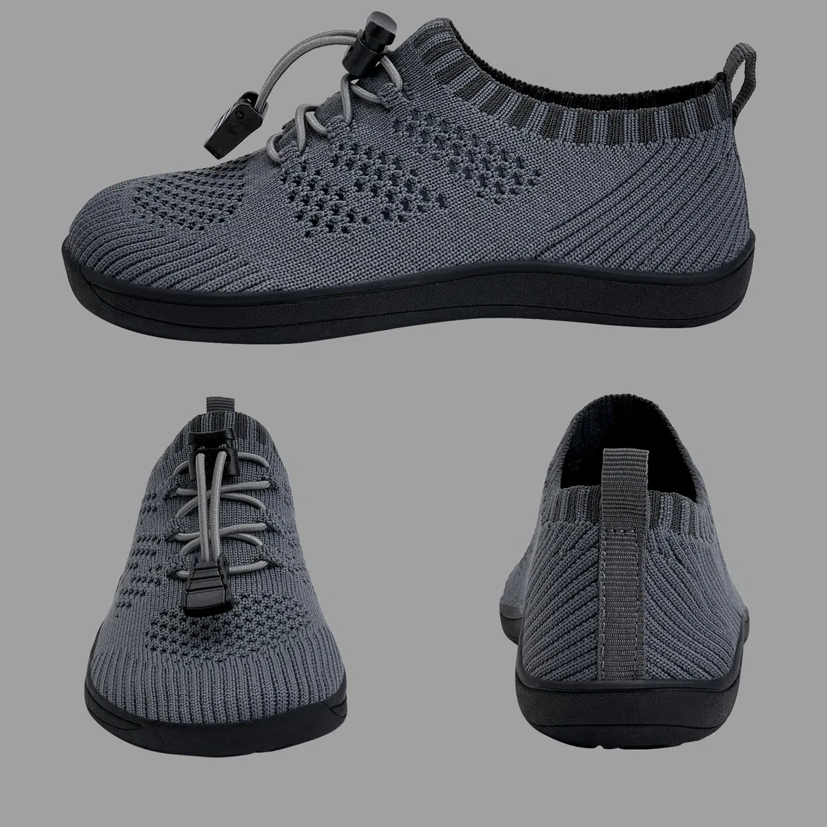Scarpe A Piedi Nudi per Bambini A Punta Larga Knit Boys Girls Slippers Minimal Toddler Walking Shoes Minimalista Traspirante